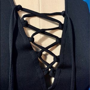 Dress by Bloomingdales.